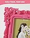 FOLKOR Pink Picture Frame 4x6 for Portraits Wedding Photos, Small Cute Decorative Frame with Stand for Cozy Home Decor, Unique Gift for Housewarming Birthday Baby Shower Graduation (Pink)