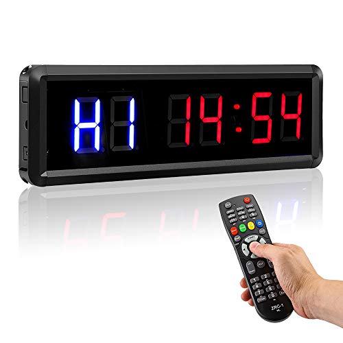 Seesii LED Interval Timer with Remote, 1.8