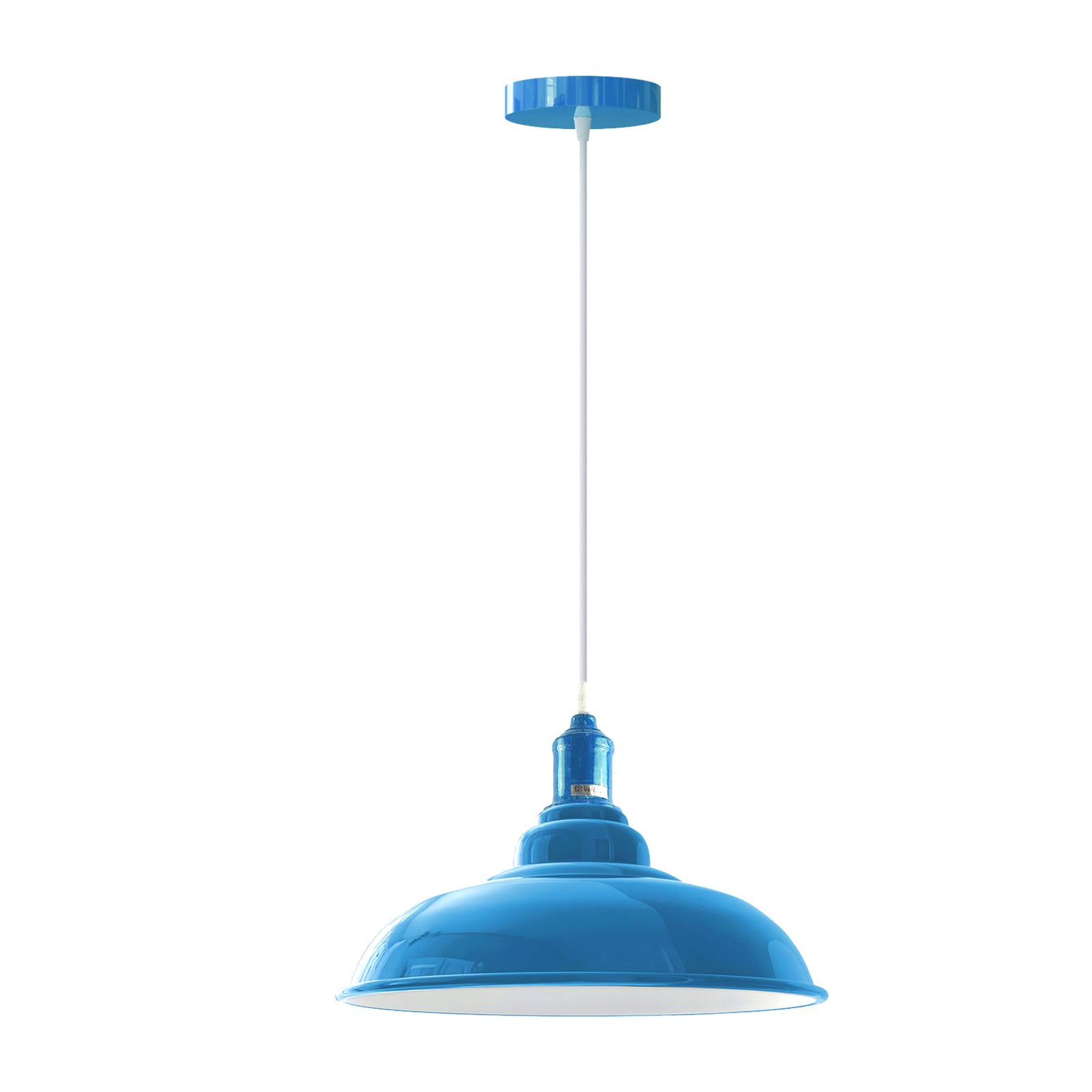 LEDSone Modern Chandelier Vintage Pendant Light Shade Fixture,Industrial Hanging Ceiling Lighting with E27 Bulb Base, Ideal for Dining Room Bar Clubs & Restaurants[Energy Class A+] (Blue) — image 1