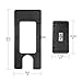 AQUOS Black Haswing Quick Release Bracket Quick Mounted Plate for Cayman Bow Mount Electric Trolling Motors on Bass Boat, Inflatable Boat, Pontoon Boat, Bass fishing, Lure fishing