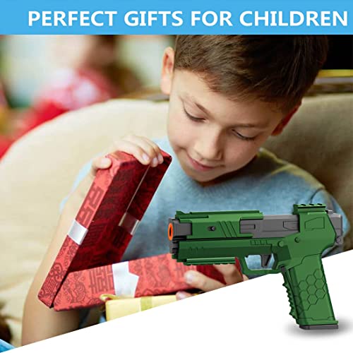 Toy Gun Soft Bullet, Educational Model Toys Pistol Shooting Games Shell Ejecting Toy Guns Foam Blaster, With 60 Pcs Eva Foam Soft Bullets 3 Magazines And Goggles, Gifts For Kids Boys Girls #TOP5