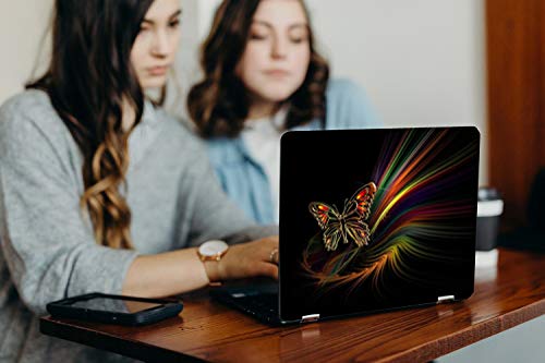 Image of GalaxsiaTM Butterfly D6 Vinyl Laptop Skin /Sticker /Cover /Decal Compatible for Any 14 inch Inches Laptop (Hp /Dell /Sony /Acer /Lenovo /Asus. Etc) Or Notebook.