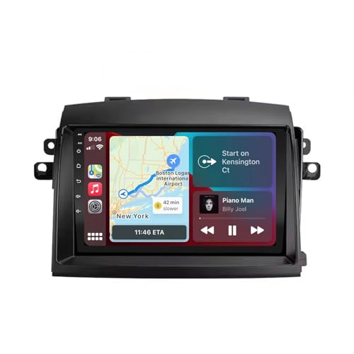 Radio coche 2 DIN pantalla GPS para Toyota Sienna II XL20 2003-2010 con Bluetooth 4G+64G