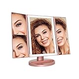 Impressions Vanity Trifold Vanity Mirror with Lights for Makeup Desk, Makeup Mirrors with 3X 2X...