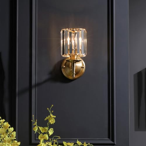 Aplique de Pared de Cristal Dormitorio Salón Vintage Mid-Century 4