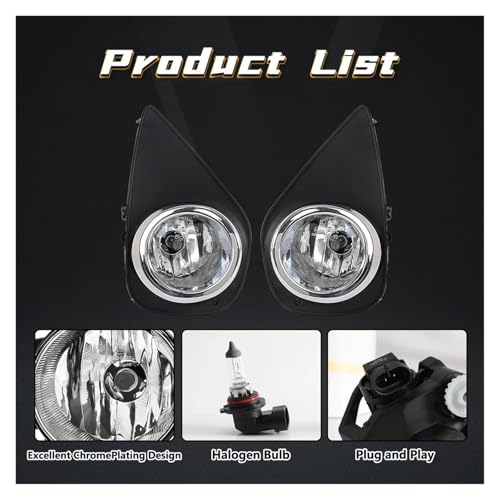 Pharez antibrouillard halogène pour Toyota Yaris 2014-2017 version US - 4