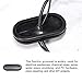 Rebower Rubber Grommets Oval Flexible Wire Hole Plug, [for Home Industry Office Electrical Protection] - 25x55 mm Mount Dia/Single Sided/Black / 10 Pcs