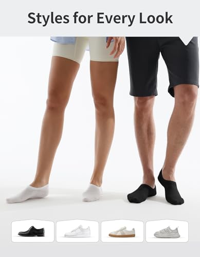Image of Closemate Mens No Show Socks Low Cut Non Slip Casual Invisible Socks 6 Pairs