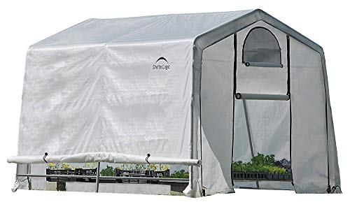 ShelterLogic 10' x 10' GrowIT Greenhouse-in-a-Box Easy Flow Peak Roof Style...