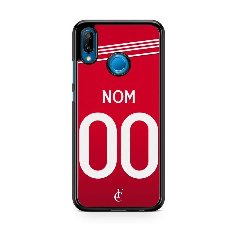 Carcasa para teléfono compatible con Huawei P Smart 2019, camiseta de fútbol Manchester United Home Personalizable Ronaldo Messi Neymar mbappe Ref 80