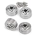 4Pcs Stainless Steel Internal Wheel Weights for 1/10 RC Crawler 2.2