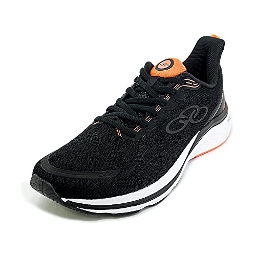 Olympikus Flash Tênis, Masculino, Preto/Laranja, 40