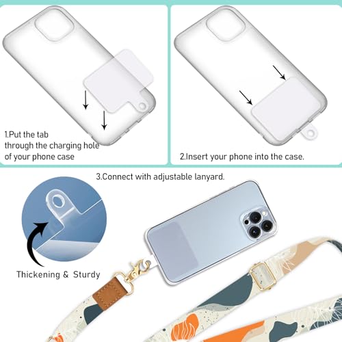 Image of Piefly Cell Phone Lanyard Crossbody Wrist Strap Adjustable for Women Boho | Travel Daily Cruise, Around the Neck, Hands-free, Universal, Fit Keys ID badge, Accessories, Compatible with Most Smartphones