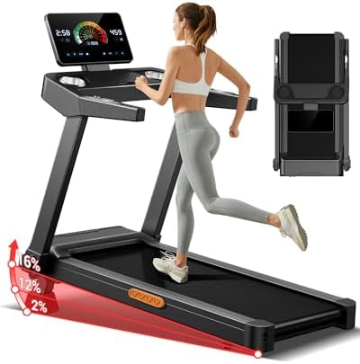 LONTEK Cinta de Correr Plegable con Inclinación 16%, 14 KM/H Cint...