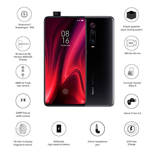 Image of Redmi K20 Pro (Carbon Black, 6GB RAM, 128GB Storage)