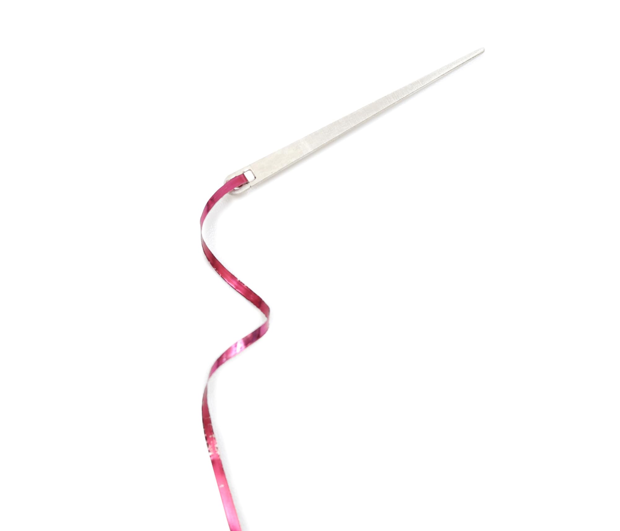 EmbroideryMaterial Hand Work Mukaish Flat Needle with Double Hole for Embroidery Work, Aari Work, Beads Work, Kamdani Work, Badla Needles, Knitting Needle (Silver, 1 Piece)