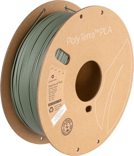 Image of Polymaker Matte PLA Filament Muted Green 1.75mm 1kg 3D Printing Filament, PolyTerra 3D Printer PLA Filament