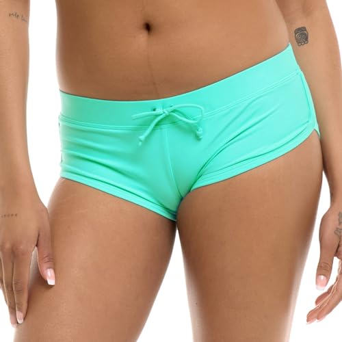Body Glove Standard Smoothies Sidekick Solid Sporty Swim Short Bikini Bottoms for Women
