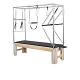 SwAcch Vintage Wooden Pilates Cadillac Equipment for Home Studio Pilates Machine for Workouts,Black