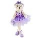 WEWILL Ballerina Teddy Bear Stuffed Animals Cute Soft Toy Plush Creative Doll 23-Inch (Purple)