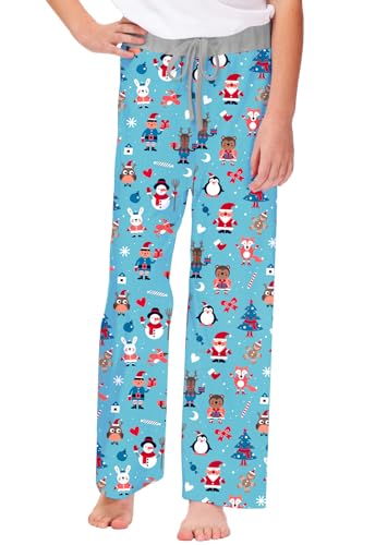 Image of Remimi Girl Boy Plaid Pants Drawstring Summer Casual Loose Bottoms 5-14 Years