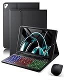 Per iPad 6 Generation (2018)/5 Generation (2017)/IPad Pro 9.7 (2016)/IPad Air 2 (2014) 9.7 Pollici Cover custodia Con Bluetooth Italiano (QWERTY) Tastiera Retroilluminati Mouse Backlit Keyboard Case
