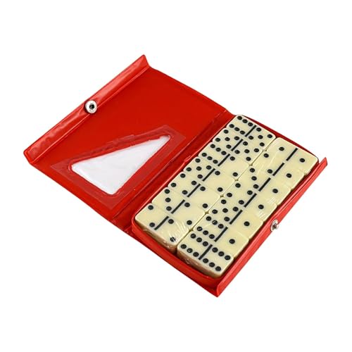Juego de Domino Double Six con 28 Fichas y Estuche Rojo miniatura 7