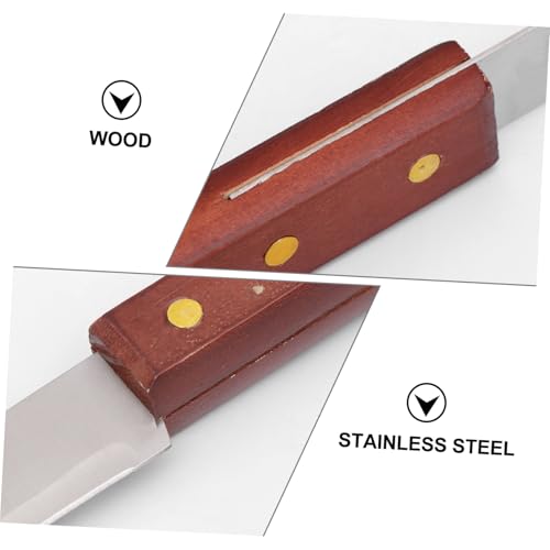 Kit de 8 piezas para barbacoa con mango de madera y acero inoxidable miniatura 3
