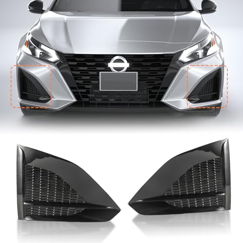 Fog Light Cover Front Driver & Passenger Side Compatible with Nissan Altima 2023 2024, Fog Lamp Bezel Grille Replaces 622569HF0B, 622579HF0B