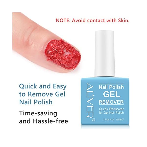 Gel Nail Polish Remover, Professional Gel Nail Remover, Gel Remover For Nails, Remove Soak-Off Gel Polish, Peel Off In 3-5 Minutes (3Pcs)