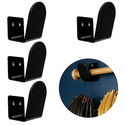 Soporte de pared acrílico premium para guantes de béisbol duradero 8