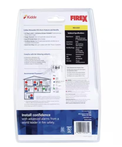 Kidde KN-COB-DP2 AC Plug Carbon Monoxide Alarm with Battery Back-Up - image 3