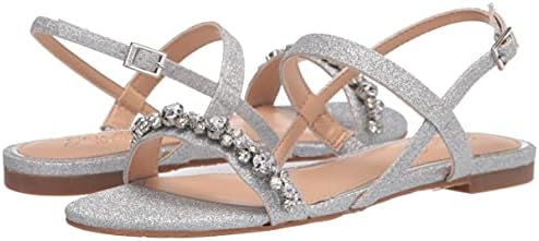 Jewel Badgley Mischka Osmond Crystal Flat Sandal | Image 6