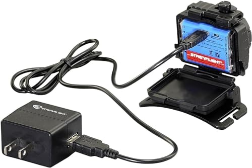 Image of Streamlight 61603 Double Clutch USB 125-Lumen 1700-Candela LED Headlamp with AC Charging System, Spot and Flood Beams, Black