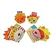 Richoyster Bébé Animal Poignet Bande Poignet Cloche Chaussettes en Peluche Jouet Pied Lion Tigre Motif Antidérapant Respirant Hochet Chaussettes
