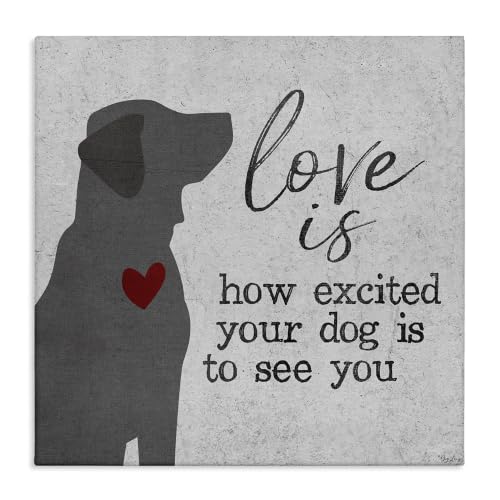Stupell Industries 'Love is Excited Dog Pet Phrase'| Canvas Art