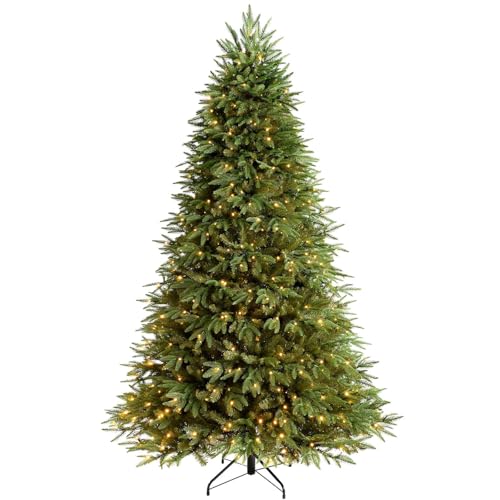 WeRChristmas Pre-Lit the Royal Fir Multi-Function Christmas Tree with 800-LED Lights - 8 feet/2.4 m Green