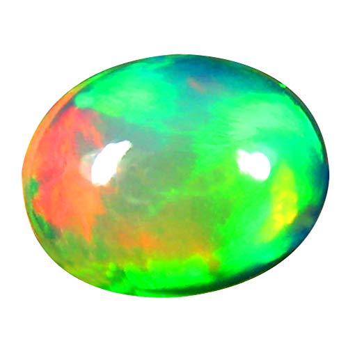Opale éthiopienne naturelle 2.09 ct cabochon ovale 10x8 mm idéale pour sertissage et création