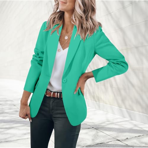 Casual Blazers for Women Business Work Office Suit Jackets Loose Fit Open Front Long Sleeve Cardigan Summer Spring Coat2