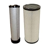 Inner Outer Air Filter Set Replacement for #129062-12560#129687-12510 Yanmar 4TNE98E VIO70