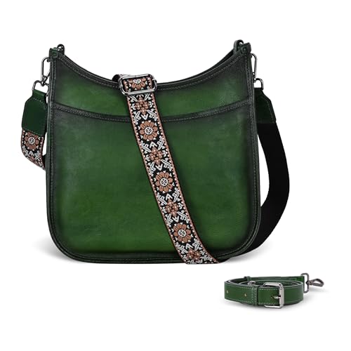 Bolso Iswee Crossbody para mujer en cuero genuino miniatura 1