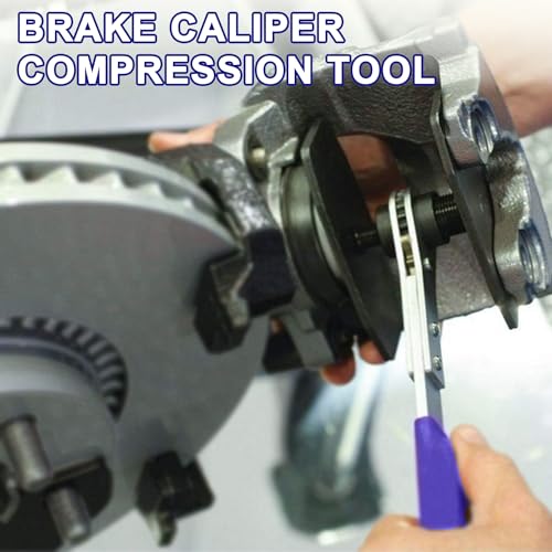 GIAK Bremskolbenrücksteller Bremskolben Rückstellwerkzeug Ratschen-Bremssattelpresse mit 4 Bremsbelag Ersatzhaken Bremssattelwerkzeug für die Reparatur von Autobremsen (A)