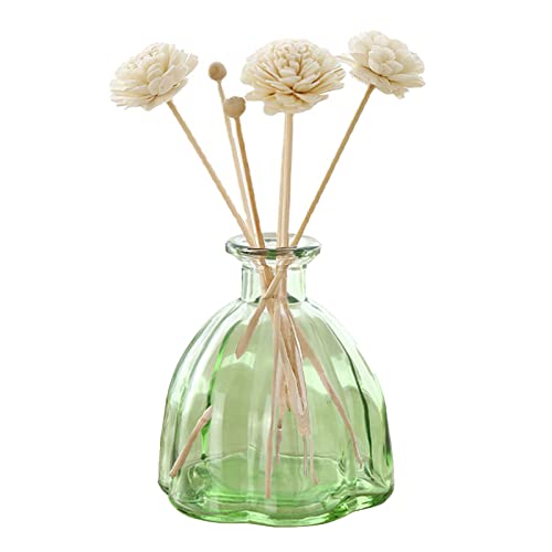 LIBOOI Flacon diffuseur vide en verre transparent rechargeable pour aromathérapie - Accessoires de parfum - Utilisation pour le bricolage, les huiles essentielles, la décoration artisanale Cover