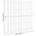 vidaXL Panel de Valla Cuadrado Jardín Madera Marrón 180x180cm Pared Cerca