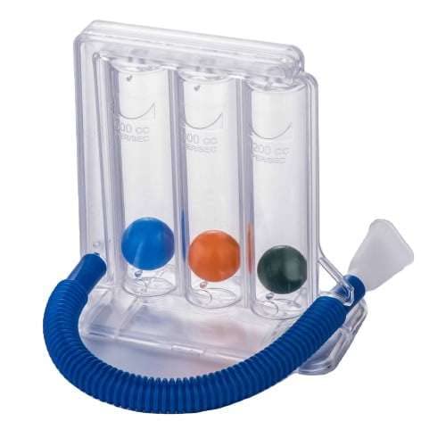 Surginatal Respirometer 3 Ball Lung Exerciser Respiratory Exerciser