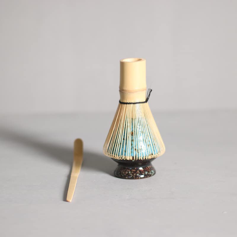 Juego de Matcha de esmalte de cerámica, batidor de bambú seguro, juegos de té de cucharadita, tienda de bebidas para interiores, herramientas para hacer té, accesorios de cumpleaños