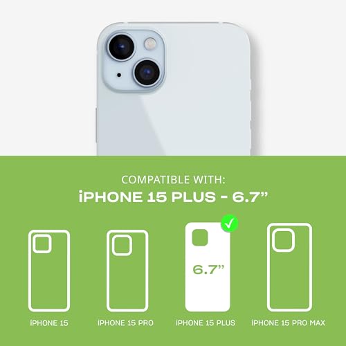 Tech 21 Evo Clear case for iPhone 15 Plus - Compatible with MagSafe - Impact Protection Case - Clear