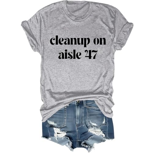 Cleanup On Aisle 47 Cleanup On Aisle 47 T-shirt voor dames en heren, Grijs, L