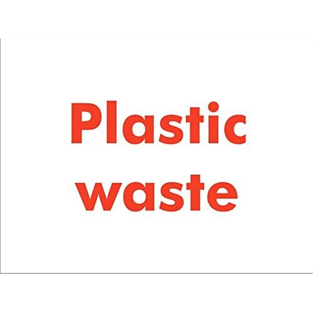Seco Plastic Waste Sign, 600mm x 450mm - 3mm Foam PVC