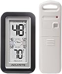 AcuRite 02049 Digital Thermometer with Indoor/Outdoor Temperature, White